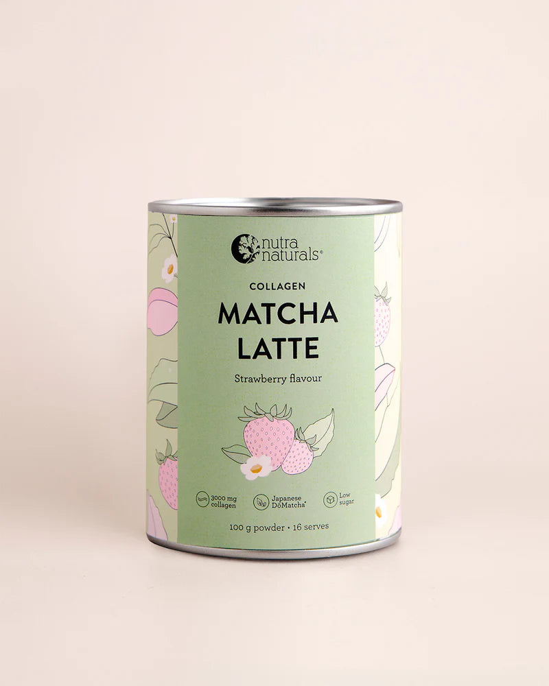 Nutra Natural Collagen Strawberry Matcha Latte