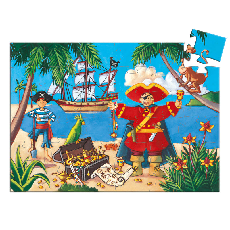 Pirate And Treasure 36 piece Silhouette Puzzle