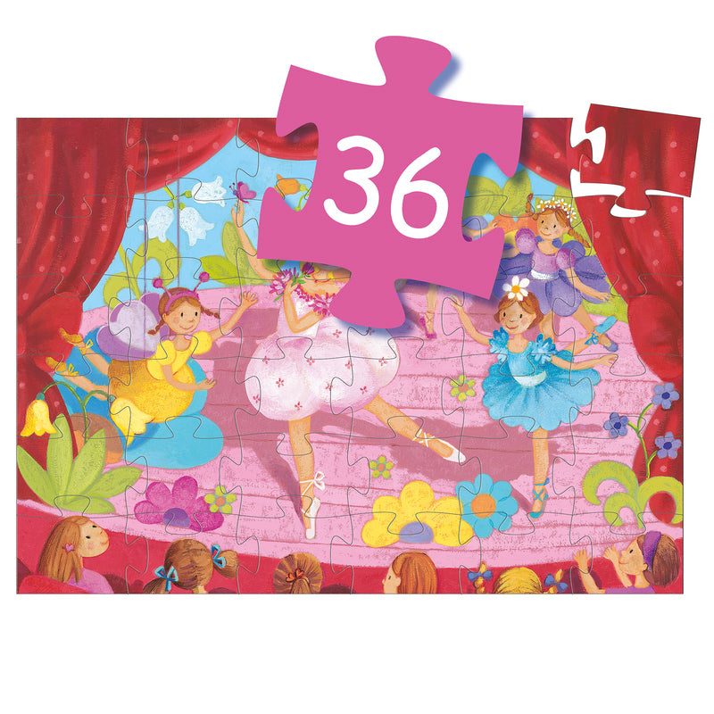 Ballerina 36 piece Silhouette Puzzle