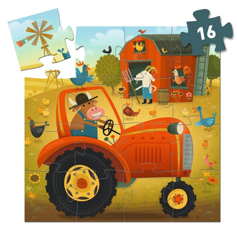 The Tractor 16 piece Silhouette Puzzle
