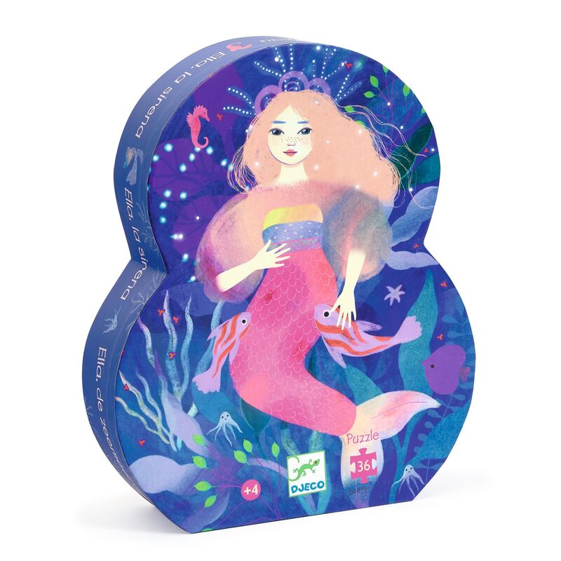 Ella the Mermaid 36 piece Silhouette Puzzle