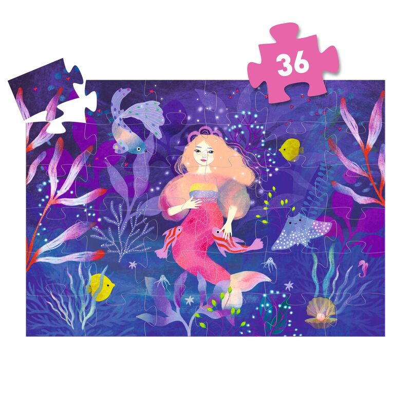 Ella the Mermaid 36 piece Silhouette Puzzle