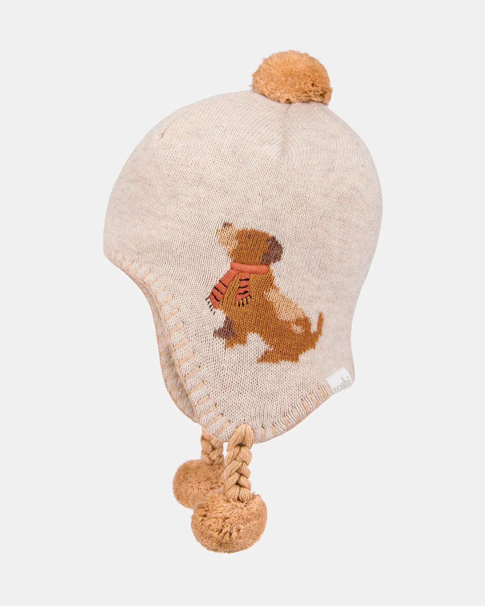 Organic Earmuff Mystical Beanie - Puppy Dog