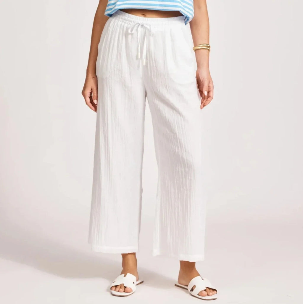 Orsula Crop Pant | White