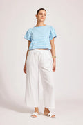 Orsula Crop Pant | White