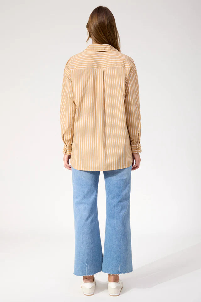 Fairbanks Stripe Shirt - Latte