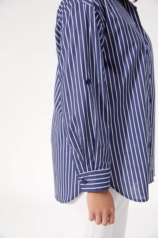 Fairbanks Stripe Shirt - Navy