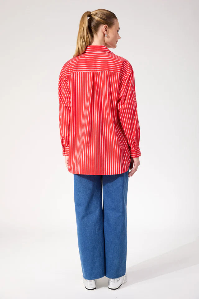 Fairbanks Stripe Shirt - Red