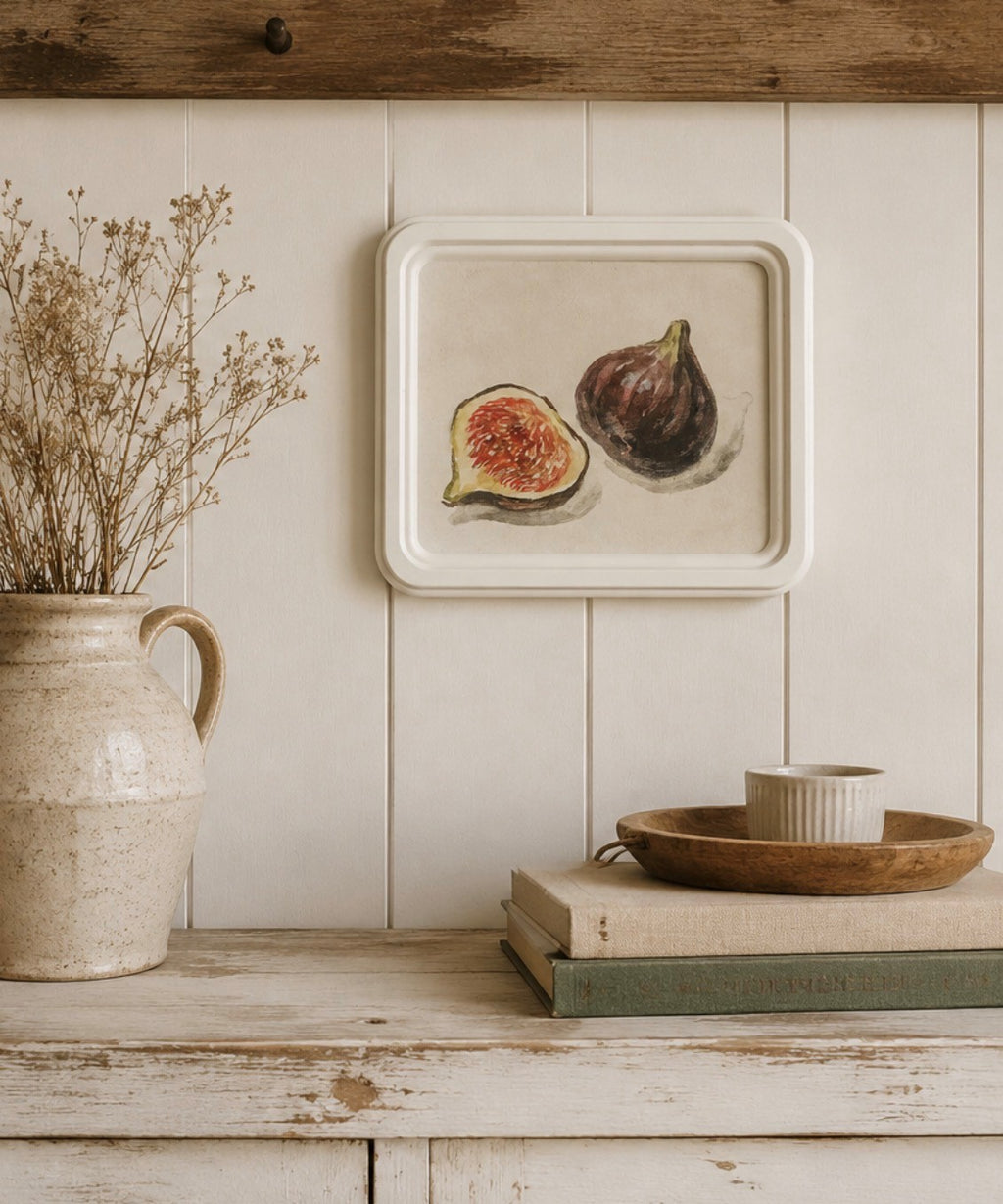 Frutta Glass Framed Print - Figs