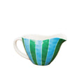 NOSS Ceramic Gravy Jug | Green & Blue Stripe