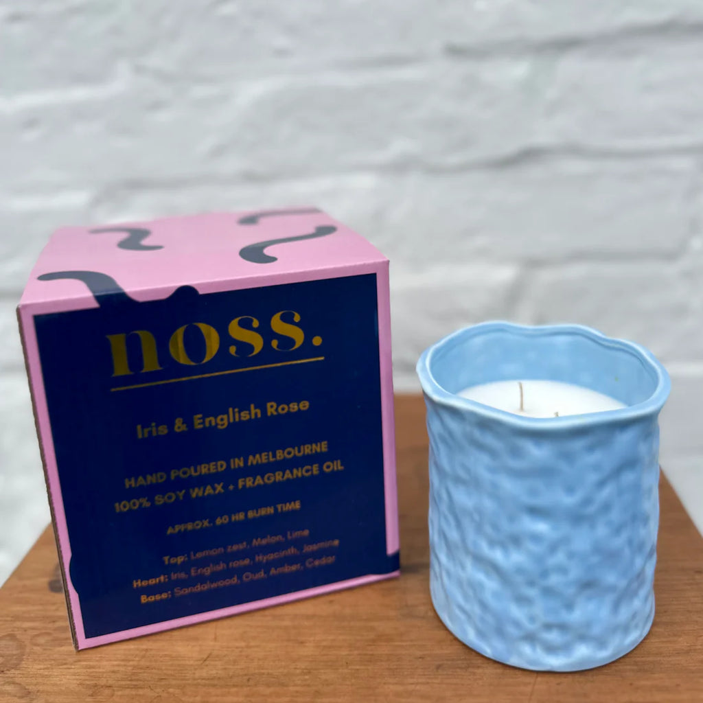 NOSS Large Candle |  Iris & English Rose