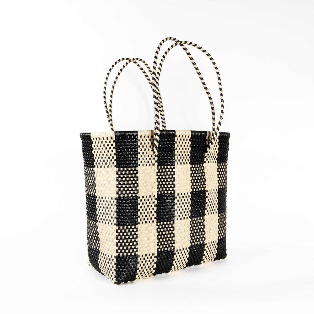 Grazia Large Double Handle Basket | Black