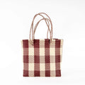 Grazia Large Double Handle Basket | Bordeaux