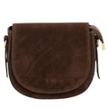 Gabrielle Suede Brown Handbag