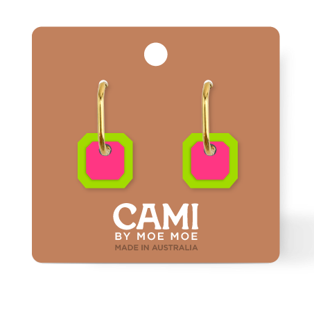 CAMI : Gem Green/Hot Pink