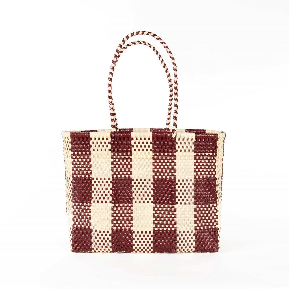 Grazia Medium Basket | Bordeaux