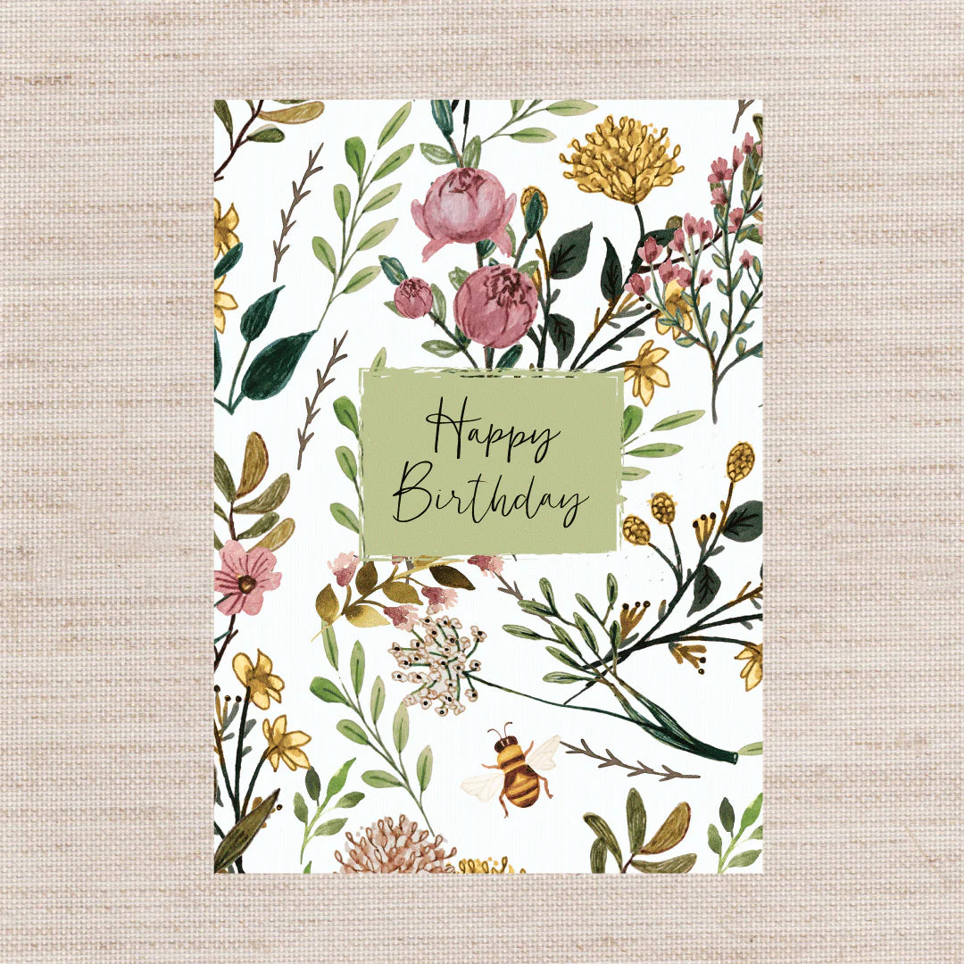 Bee Birthday Card