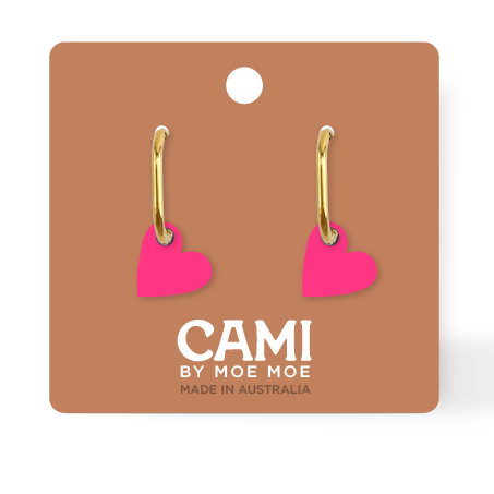 CAMI : Heart Hot Pink