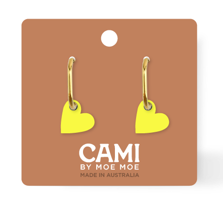CAMI : Heart Neon Yellow