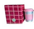 NOSS Ceramic Travel Mug | Cornflower Blue Gingham