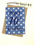 Super Star 70th Birthday Card
