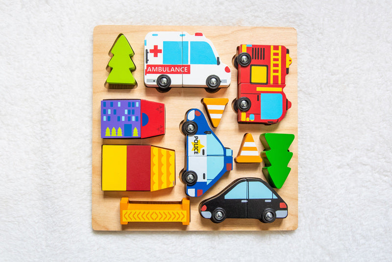 Vehicle Puzzle with Magnets