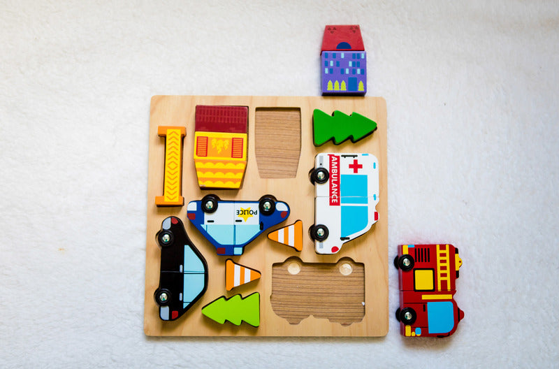Vehicle Puzzle with Magnets