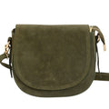 Gabrielle Suede Khaki Handbag