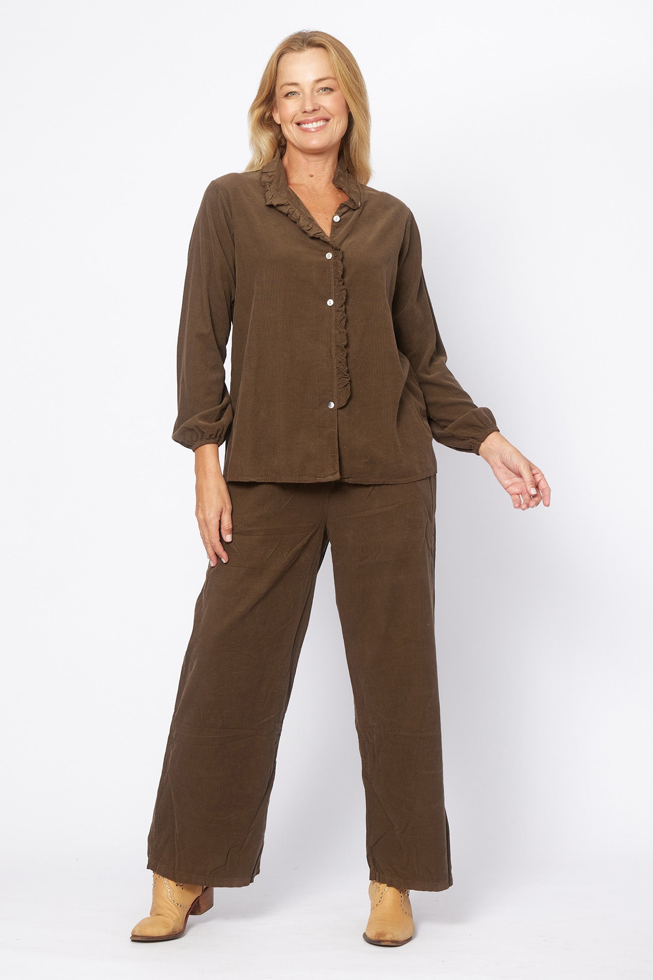 Cord Straight Leg Pants | Moro