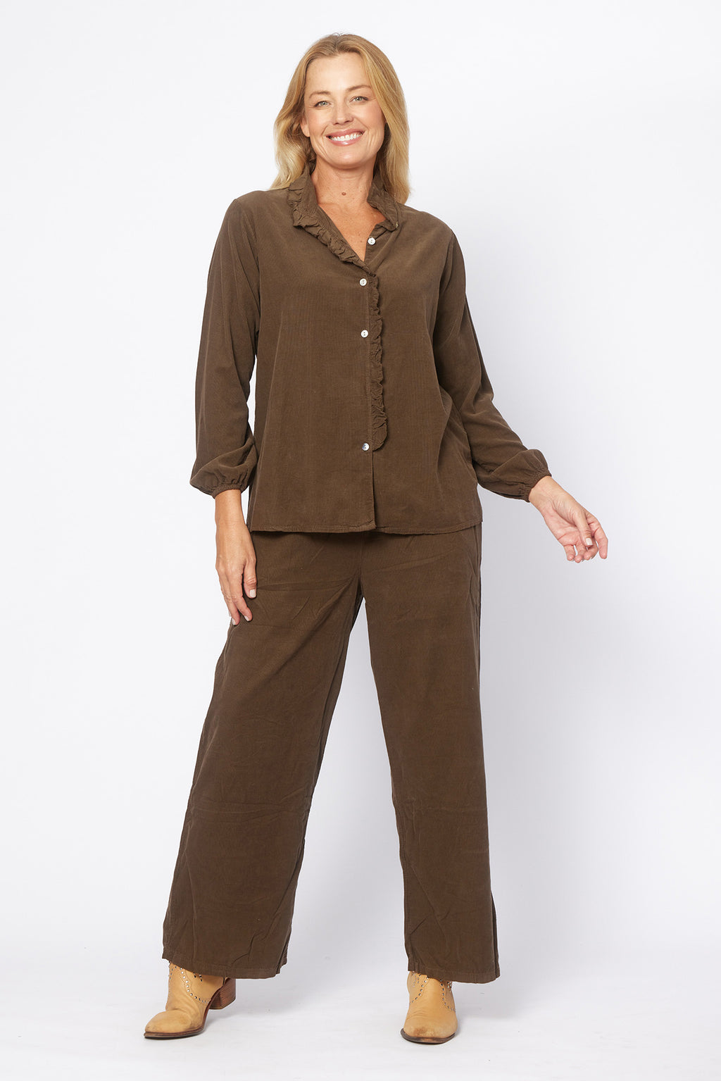 Cord Straight Leg Pants | Moro
