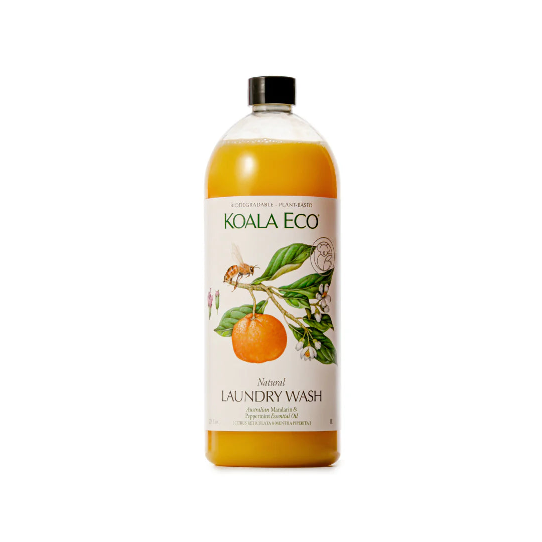 Laundry Wash 1ltr | Mandarin, Peppermint Essential Oil