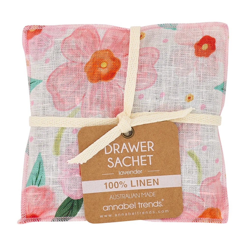 Linen Drawer Sachet | Meadow Blush