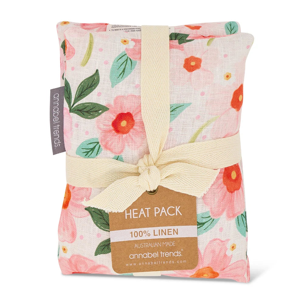 Linen Heat Pillow | Meadow Blush