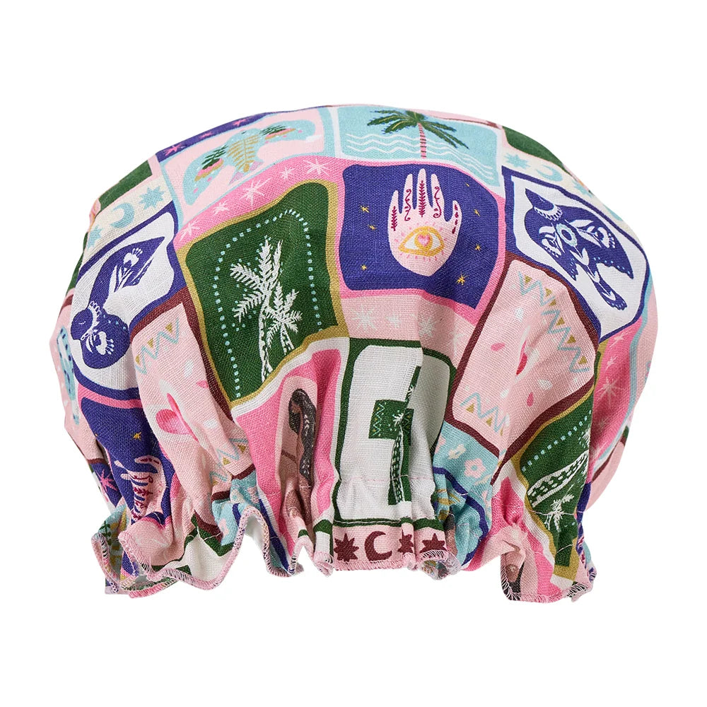 Linen Shower Cap | Celestial Dreams