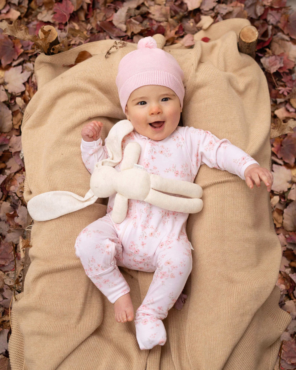 Organic Beanie Love - Pearl