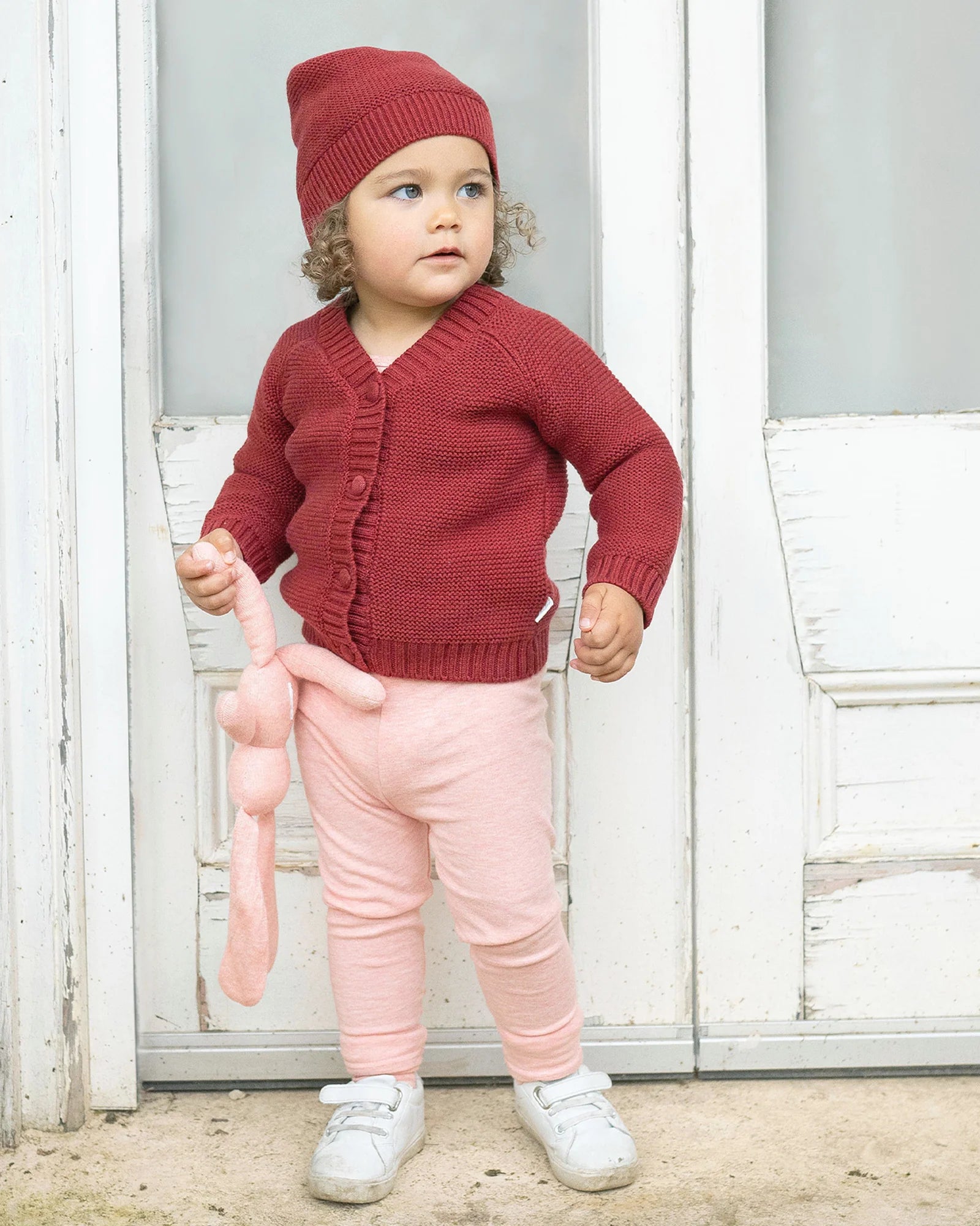 Organic Beanie Love - Rosewood