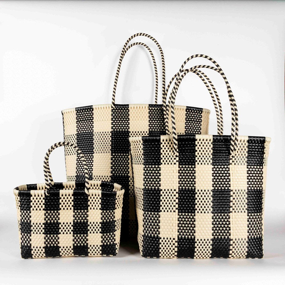 Grazia Large Double Handle Basket | Black