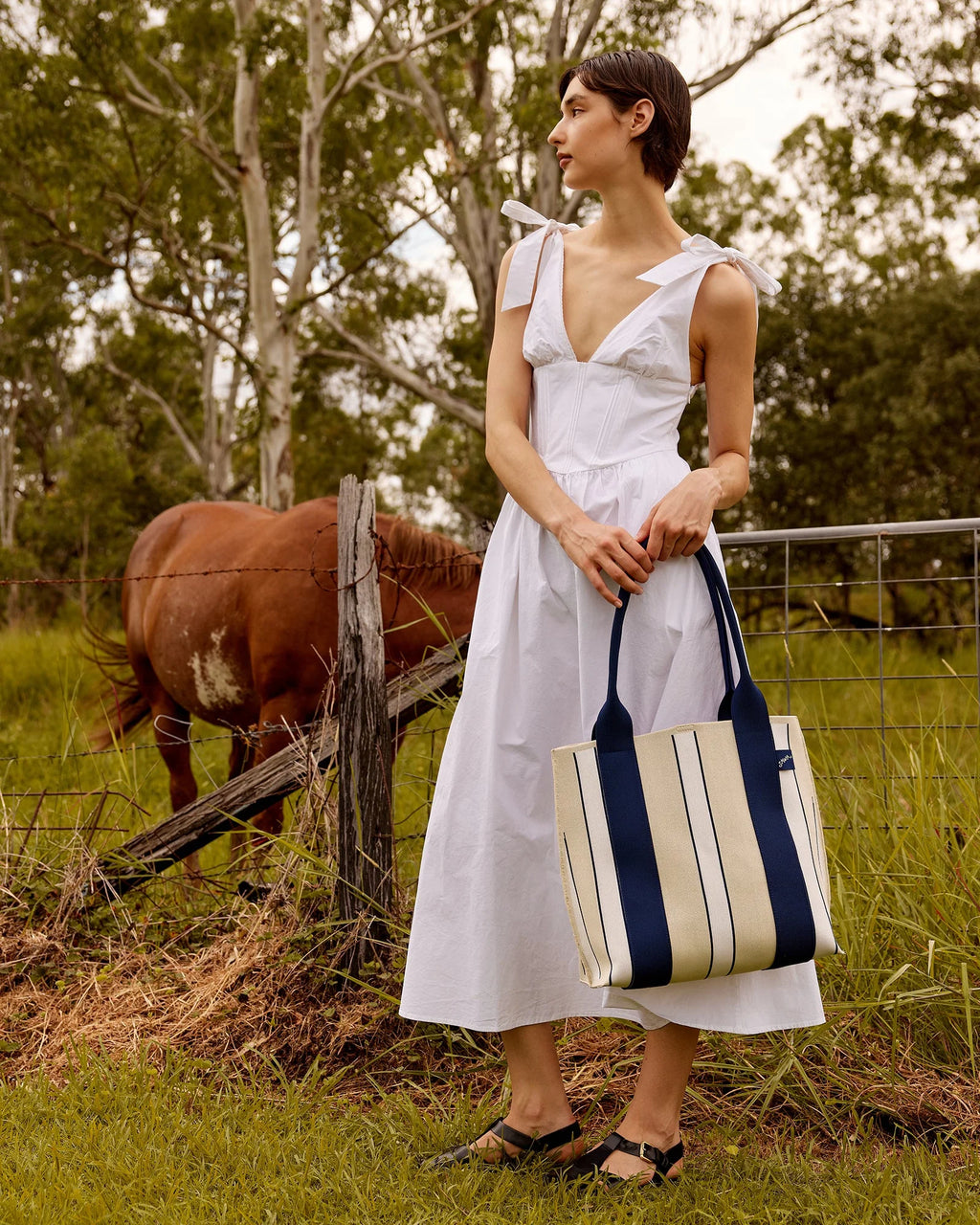 SMWR. Knitted Tote Bag | Meadow
