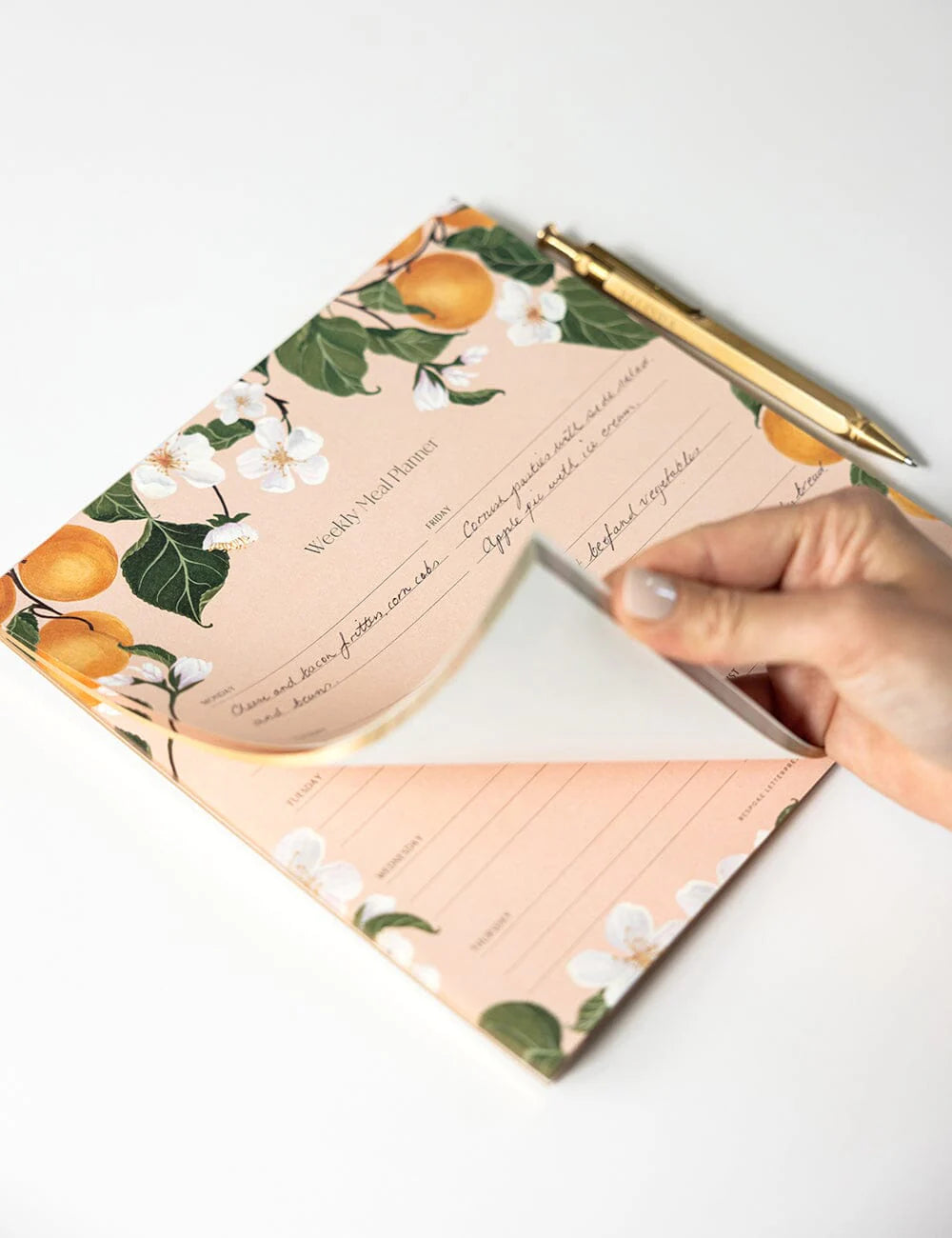Meal Planner Notepad | Peaches