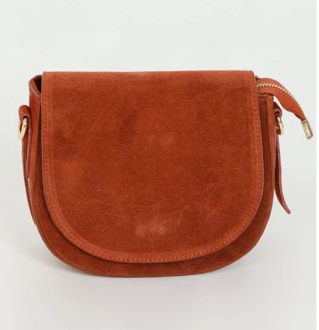 Gabrielle Suede Camel Handbag