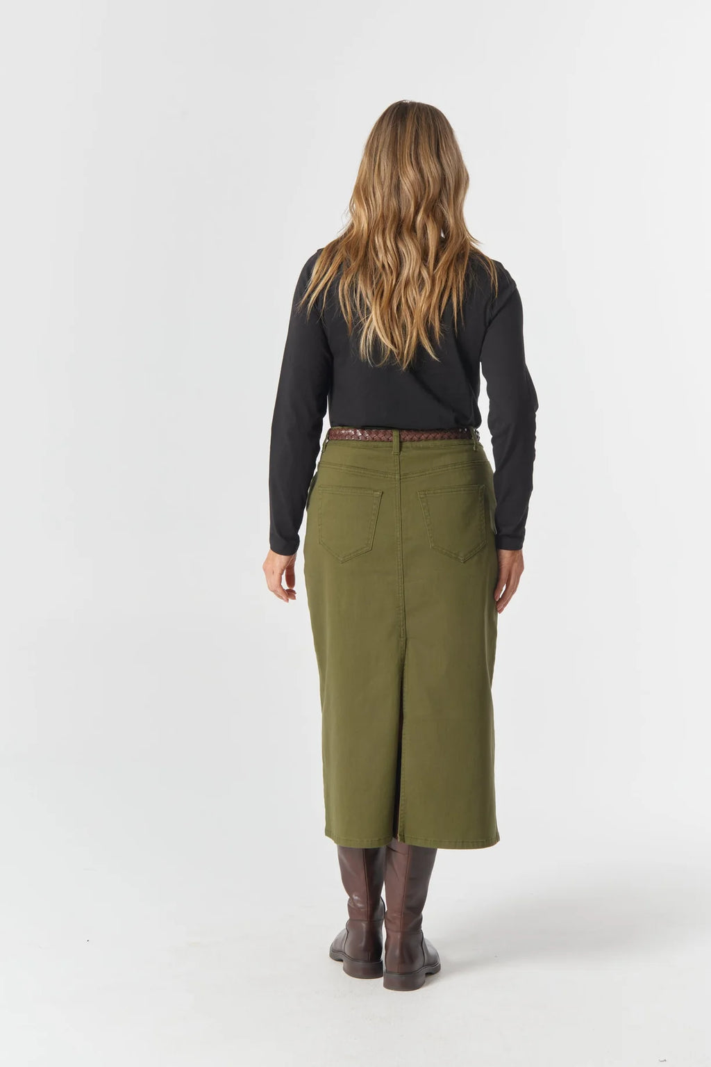 5 Pocket Maxi Skirt - Sage