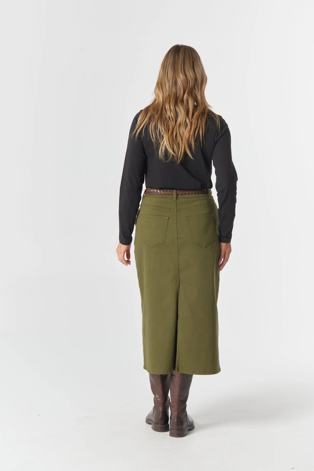 5 Pocket Maxi Skirt - Sage