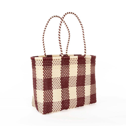 Grazia Medium Basket | Bordeaux