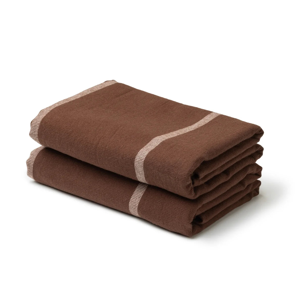 Styleware Between The Lines II Tea Towel | Mocha