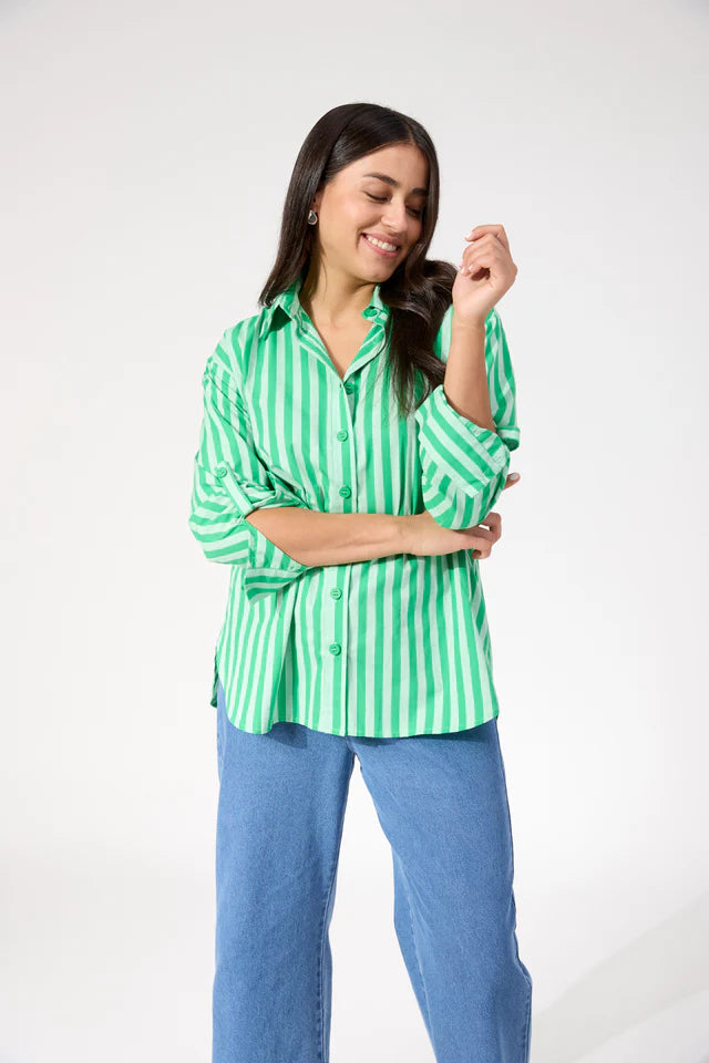 Monterosa Stripe Shirt - Green