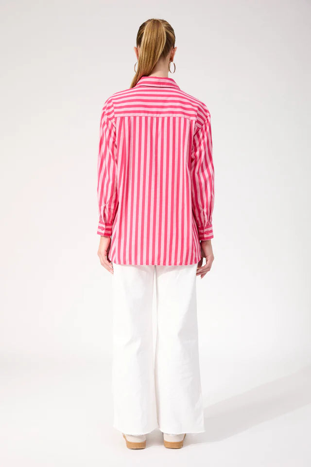 Monterosa Stripe Shirt - Hot Pink