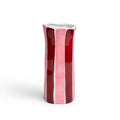 NOSS Small Vase - Burgundy and Pink Stripe