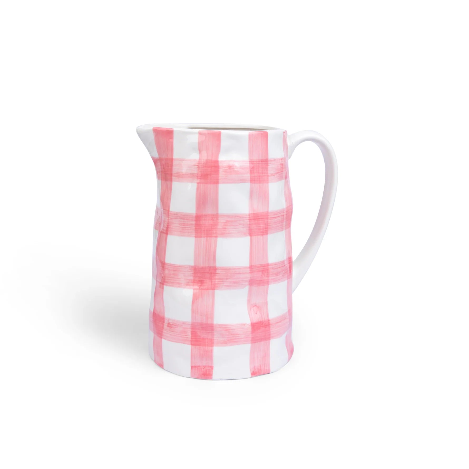 NOSS Ceramic Medium Jug - Pink Gingham