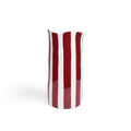 NOSS Large Vase - Burgundy Stripe