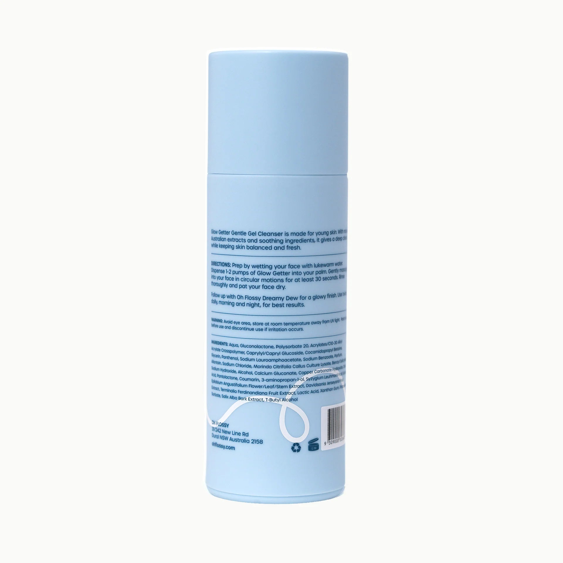 Oh Flossy Skincare Glow Getter | Gentle Gel Cleanser